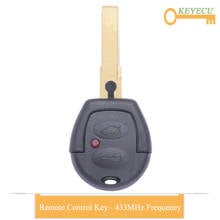 KEYECU Keyless Entry Remote Control Car Key for Volkswagen GOL, Fob 2 Buttons - 433MHz Frequency - ID48 Chip - With Uncut Blade 2024 - buy cheap