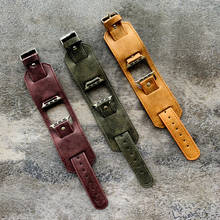 Pulsera clásica Punk para Apple Watch, correa de cuero para iWatch Series 2, 3, 4, 5, 6 SE, 38mm, 40mm, 42mm y 44mm 2024 - compra barato