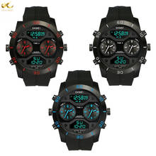 LANCARDO Casual & Fashion Men's Quartz Watches Three TimeMulti-function Sport Clock Silicone Strap Man's Military Luxury watch 2024 - buy cheap