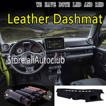 Para suzuki jimny g4 jb64w jb74w 2019 2020 2021 couro dashmat painel capa traço tapete tapete personalizado estilo do carro acessórios 2024 - compre barato