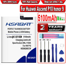 HSABAT-batería HB386280ECW de 5100mAh para Huawei Ascend P10 honor 9, STF-L09, STF-AL10, STF-AL00, VTR-AL00, VTR-L09 2024 - compra barato