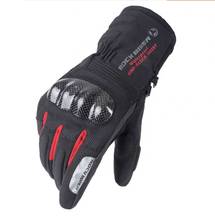 New Motorcycle carbon fiber waterproof thermal gloves motorbike gloves/rider gloves racing off-road gloves 2 colors 2024 - buy cheap