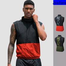 New Summer Fashion Bodybuilding Tank Tops Men Gym Fitness Hooded Vest Sleeveless Shirt Training Hoodie Casual Singlet Clothing 2024 - buy cheap