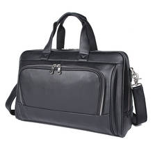 Men Top Grade Genuine Leather Briefcase Business Office Handbag Messenger Bags Male Shoulder Bag Men Large 17" Laptop Travel Bag 2024 - buy cheap