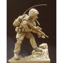 Figura de resina sin pintar a escala 1/16, figura de colección de soldado británico moderno 2024 - compra barato