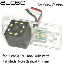 Zjcgo-câmera de estacionamento com visão traseira e traseira, para nissan x-trail, xtrail, juke, patrol, pathfinder, qashqai 2024 - compre barato