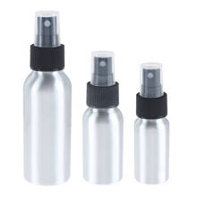 30/50/100ml Aluminum Spray Bottle Refillable Perfume Portable Empty Container Travel Cosmetic Sprayer Atomizer Silver 2024 - buy cheap