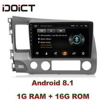 IDOICT Android 8.1 Car DVD Player GPS Navigation Multimedia For Honda Civic Radio 2008-2011 car stereo 2024 - buy cheap