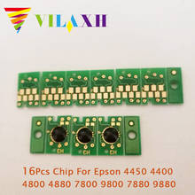 Vilaxh 16Pcs Cartridge Chip For Epson 4450 4400 4800 4880 7800 9800 7880 9880 Printer Cartridge Chip 2024 - buy cheap