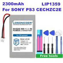 LOSONCOER-Batería de repuesto para PS3, 100% mAh, para Sony PS3, CECHZC2E, Dualshock 3, controlador inalámbrico, herramientas gratuitas, 2300 2024 - compra barato