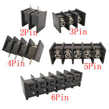10Pcs/lot KF45 2P/3P/4P/5Pin/6 Pin Pitch 9.5mm Black PCB Screw Terminal Block Connector Barrier Terminals Blocks 2024 - buy cheap