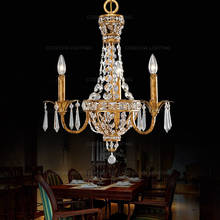 Lustre retrô dourado clássico k9, iluminação americana, lustre de cristal, vela para escada, igreja, hall, iluminação de cozinha francesa 2024 - compre barato