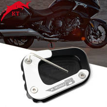 Para bmw k1600b k 1600b k 1600 b 2017-2022 2018 2019 suporte lateral de alumínio da motocicleta cnc ampliar extensão kickstand 2024 - compre barato