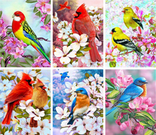 5D DIY Diamond Painting Kits Flowers And Birds Full Round With AB Drill Embroidery Animals Rhinestone Mosaic Home Decoration 2024 - buy cheap