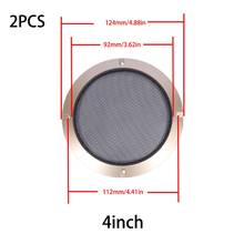2Pcs For 2"/3"//5"/6.5"/8"/10" inch Speaker Conversion Net Cover Decorative Circle Metal Mesh Grille Golden U1JA 2024 - buy cheap