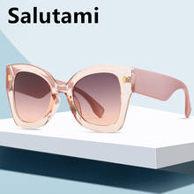 Gafas de sol cuadradas de estilo ojo de gato para mujer, anteojos de sol femeninos de gran tamaño, de retales Vintage, elegantes, color rosa degradado, 2021 2024 - compra barato