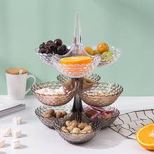 Креативный Многоуровневый пластиковый поднос для хранения сушеных фруктов в европейском стиле, тарелка для закусок и конфет 2024 - купить недорого