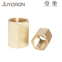 Brass Pipe Hose Fitting Quick Connector Coupling Female Thread 1/8" 1/4" 3/8" 1/2" 3/4" BSP for Water Fuel Gas Copper Connector 2024 - buy cheap