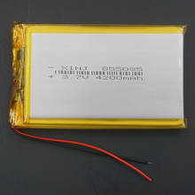 Xinj-bateria de lítio polímero 3.7v e 4200mah, para celular alto-falante, gps e pda médio, psp, compatível com tablet e pc portátil 2024 - compre barato