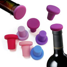 Tapón de silicona para botella, tapón para vino, herramientas de preservación de Bar familiar, diseño creativo seguro y saludable, 6 colores 2024 - compra barato
