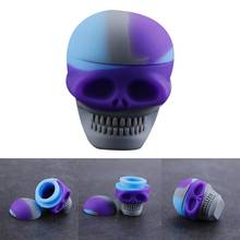 1pc 3ml Portable Mini Skull Shape Silicone Wax Container Jar for Resin Oil Wax Dab Storage Box Organizer Smoking Accessories 2024 - buy cheap