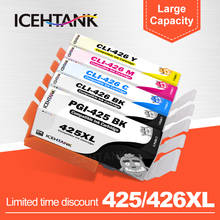 ICEHTANK-cartucho de tinta para impresora, Compatible con Canon PGI 425 PGI-425 XL, PIXMA IP4840, IX6540, MG5140, 5240, inyección de tinta 2024 - compra barato