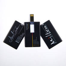 10pcs/lot USB Pendrives Memory stick Customize LOGO Bank Card USB 2.0 4GB 8GB 16GB 32GB 64GB USB Flash Drive Gift Pen Drive key 2024 - buy cheap
