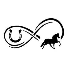 Car Stickers Horse Eternity Horseshoe Animal Graphical Decorative Accessories Creative Sunscreen Waterproof PVC,20*10.3CM 2024 - buy cheap