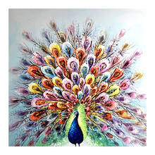 Peacock feathers Diamond Painting Oil Round animal Full Drill Nouveaute Diy Mosaic Embroidery 5D Cross Stitch home decorZP-3458 2024 - buy cheap