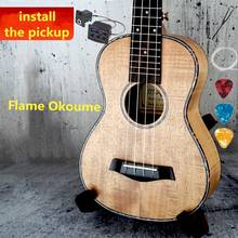 Ukelele de 23 pulgadas, Mini Guitarra acústica eléctrica de concierto, Color Okoume, 4 cuerdas 2024 - compra barato