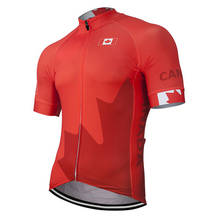 2022 Canada Men's Cycling Jersey Customized Bike Road Mountain Race Short Sleeve Red Racing Clothing Breathable 2024 - buy cheap