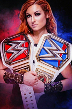 Becky lynch dupla champ-becky 2 cintos de impressão de filme de arte de seda poster decoração de parede para casa 24x36inch 2024 - compre barato