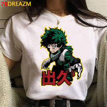 Camiseta de My Hero Academia para hombre, ropa para pareja, harajuku, kawaii, grunge, harajuku, Blanca 2024 - compra barato