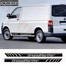 2PCS Car Sport Door Side Skirt Stickers Auto Body Decor Vinyl Decals Exterior Accessories For-Volkswagen TRANSPORTER T4 T5 T6 2024 - buy cheap