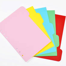 A5/A6 6 Holes Notebook Index Page Spiral Book Category Page Office Planner Accessories School Supplies 2024 - buy cheap