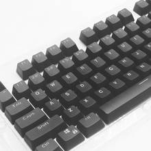 Teclado mecânico 104 teclas, filtro translúcido com jato duplo pbt, para cereja/kailh/gateron/outemu/mx