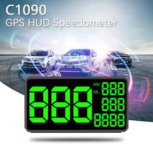 6.2 inch Screen Display GPS Speedometer C1090 Car HUD Speed Speeding Warning Satellite Speed Measurement Overspeed Alarm 2024 - buy cheap