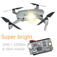 Lâmpada estroboscópica, luz noturna de 10w super brilhante para drone dji air 2s/mini 2/mavic air 2/phantom/mavic mini, acessórios para drones 2024 - compre barato