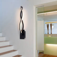 Luminária de parede moderno minimalista, 16w, 20w, ip65, rohs, decoração para sala de estar, quarto, preto, branco 2024 - compre barato