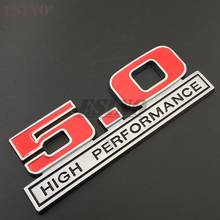3D 5.0 Car Trunk Zinc Alloy Badge Emblem Car Rear Body Tailgate Fender Adhesive Styling Badge for Ford Mustang F150 Ranger GT 2024 - buy cheap