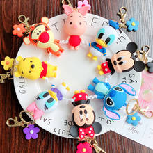 Disney Mickey Mouse Cartoon Key Ring Cute Fashion Simple Donald Duck Stitch Daisy Cute Keychain Handbag Pendant Gifts for Men 2024 - buy cheap