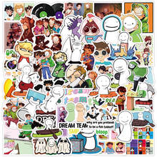 10/30/50Pcs Dream SMP Cute Cartoon Graffiti Stickers Waterproof Fridge Guitar Laptop Motorcycle Skateboard Joke Decal Kid Gift 2024 - buy cheap