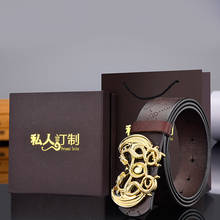 Cinturón de piel auténtica para hombre y mujer, cinturón de marca de alta calidad, diseño de lujo, a la moda, Vintage 2024 - compra barato