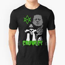 Aleister Crowley T Shirt Diy Big Size 100% Cotton Witch Witchy Crowley Cool Magic Magical Magick Pagan Wiccan Wicca Golden Dawn 2024 - buy cheap