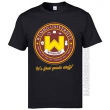 Wumbo University Logo Design Tops T Shirts Black Custom Print Leisure Tee Shirt Adult Tee Shirts Cotton Summer Team Tshirts 2024 - buy cheap