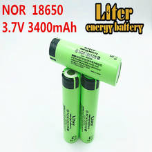 Batería de energía de litro 10 Uds 100% batería original 18650 3,7 V 3400MAH NOR18650B batería recargable de iones de litio 2024 - compra barato