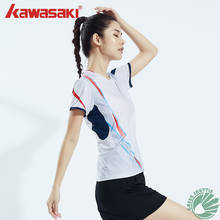 2022 Kawasaki New Men and Women's Badminton Clothing Suit Quick Drying Breathable Round Neck Short Sleeve T-shirt ST-Q1307 Q1310 2024 - buy cheap