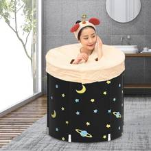 Portable Bathtub Folding Bath Bucket Foldable Large Adult Tub Baby Swimming Pool Insulation Separate Family Bathroom SPA Tub 2024 - buy cheap