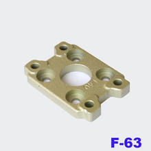 Cilindro de ar fixo ca2b/cda2f, placa de montagem para furo, base de flange de 63mm, peça pneumática tipo smc