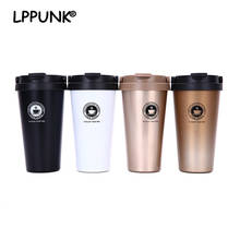 New Bpa Free 500ml Insulated Coffee&Tea Mug Portable Handle Vacuum Flasks 18/8 Stainless steel Thermos Cups My Water Bottle 2024 - buy cheap